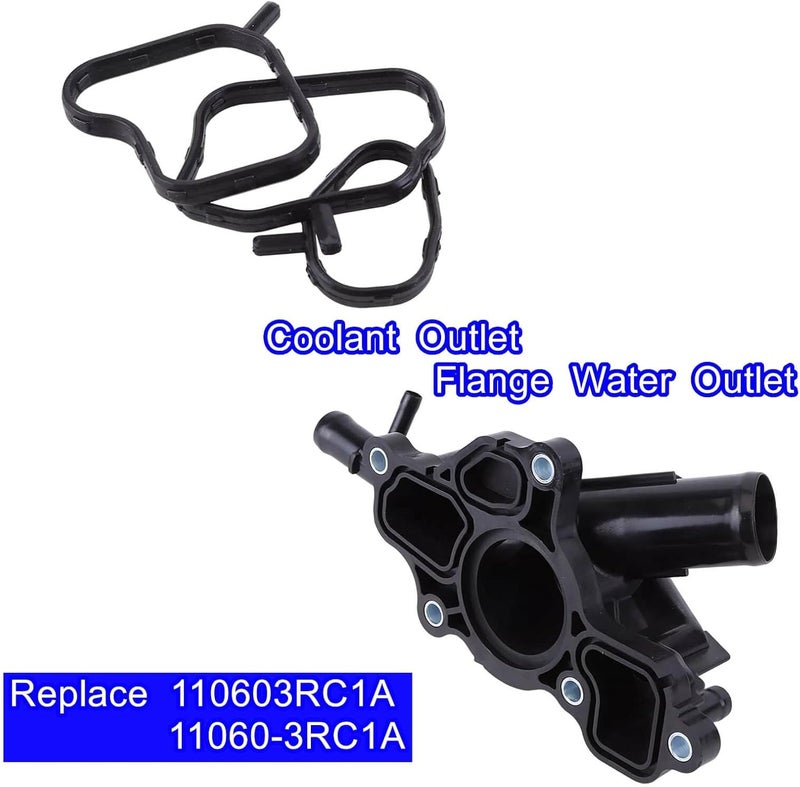 LDCRE Water Control Valve Outlet with Washer,Compatible with 2013-2019 Nissan Sentra 2017-2019 Nissan Rogue,Coolant Outlet Flange Water Outlet Replace 110603RC1A 11060-3RC1A - Image 4